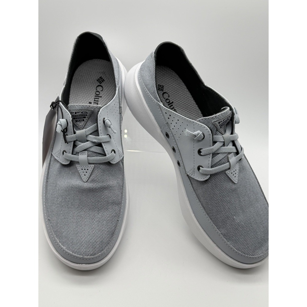 Men's 7 Columbia Boatside Relaxed PFG Loafers Cirrus Grey No Box Lightweight